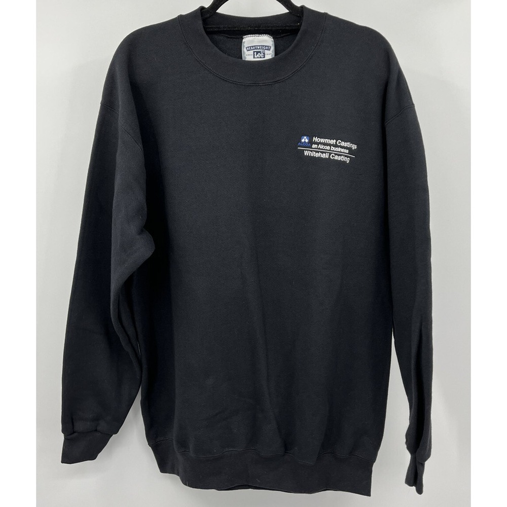 Vintage 90s Lee Heavyweight Crewneck Sweatshirt Large Company Logo